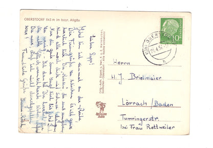 Ansichtskarte Oberstdorf im bayerischen Allgäu / I1-63