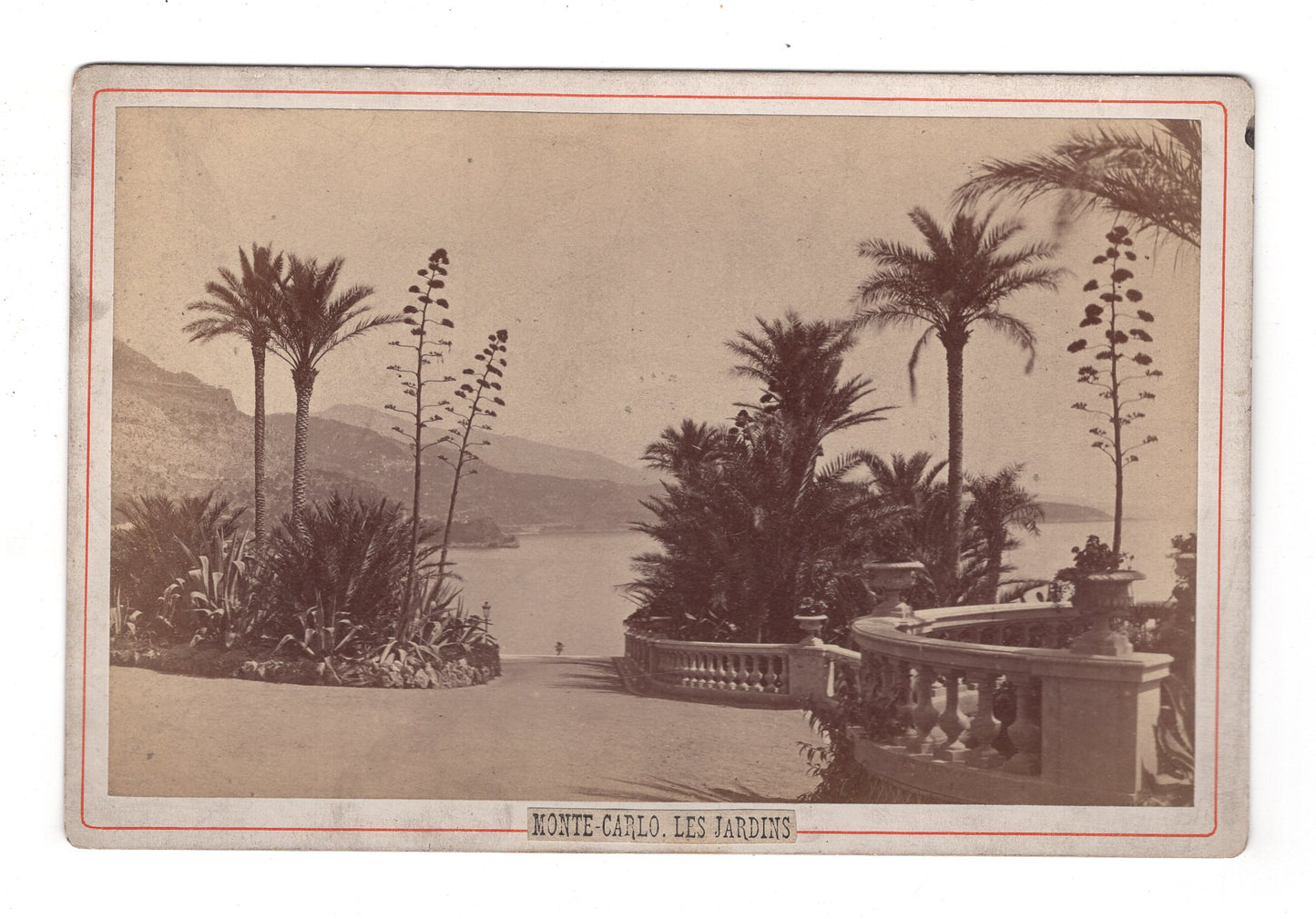 Fotografie Monte-Carlo / Les Jardins / Monaco - 1880er / CAB V-22