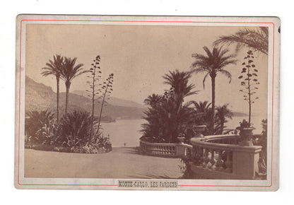 Fotografie Monte-Carlo / Les Jardins / Monaco - 1880er / CAB V-22