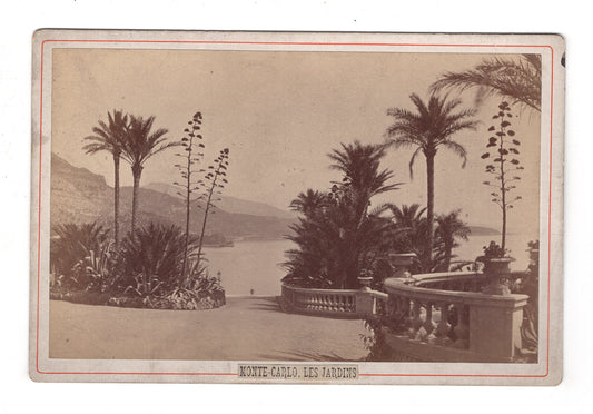 Fotografie Monte-Carlo / Les Jardins / Monaco - 1880er / CAB V-22