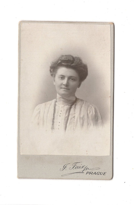 Fotografie Damenportrait - Praha Prag 1900er / CDV C1-15
