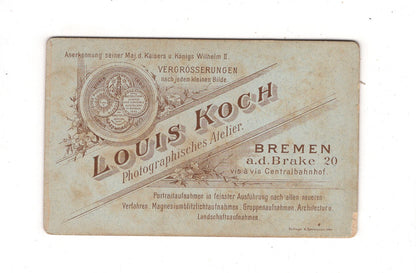 Fotografie Feines Paar - Bremen 1890er / CDV L1-36