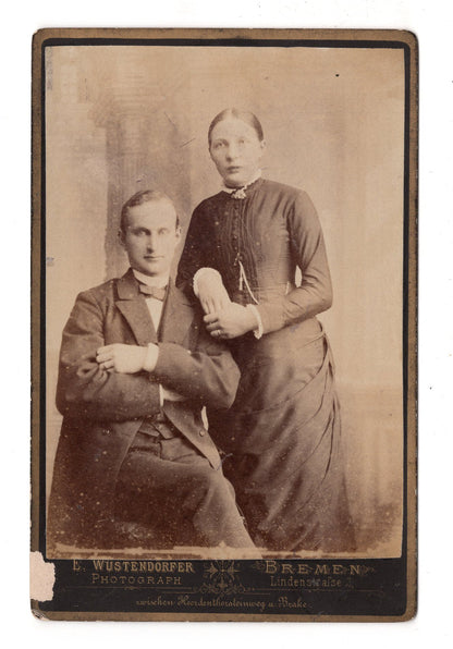 Fotografie Feines Paar - Bremen 1880er / CAB X-25