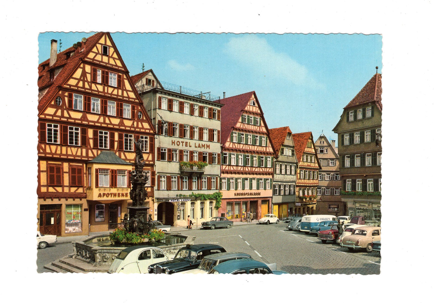 Ansichtskarte Universitätsstadt Tübingen am Neckar / Marktplatz / H1-65