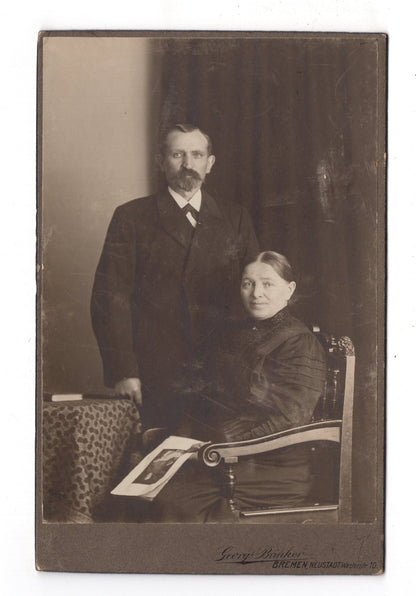 Fotografie Feines Paar - Bremen 1910er / CAB X-25