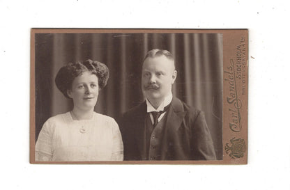 Fotografie Feines Paar - Stockholm 1900er / CDV L1-36