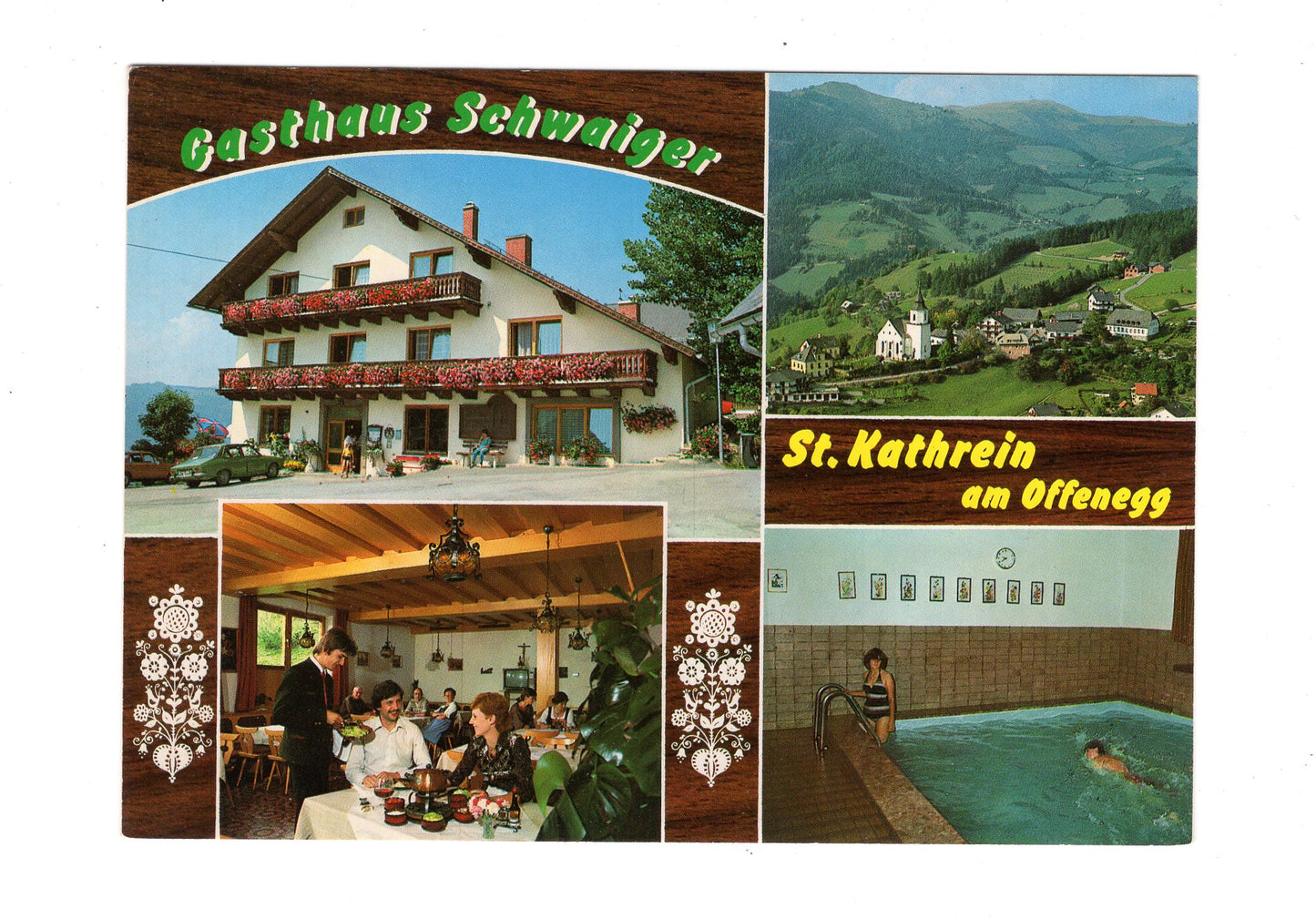 Ansichtskarte Gasthaus Schwaiger / St. Kathrein am Offenegg / Österreich