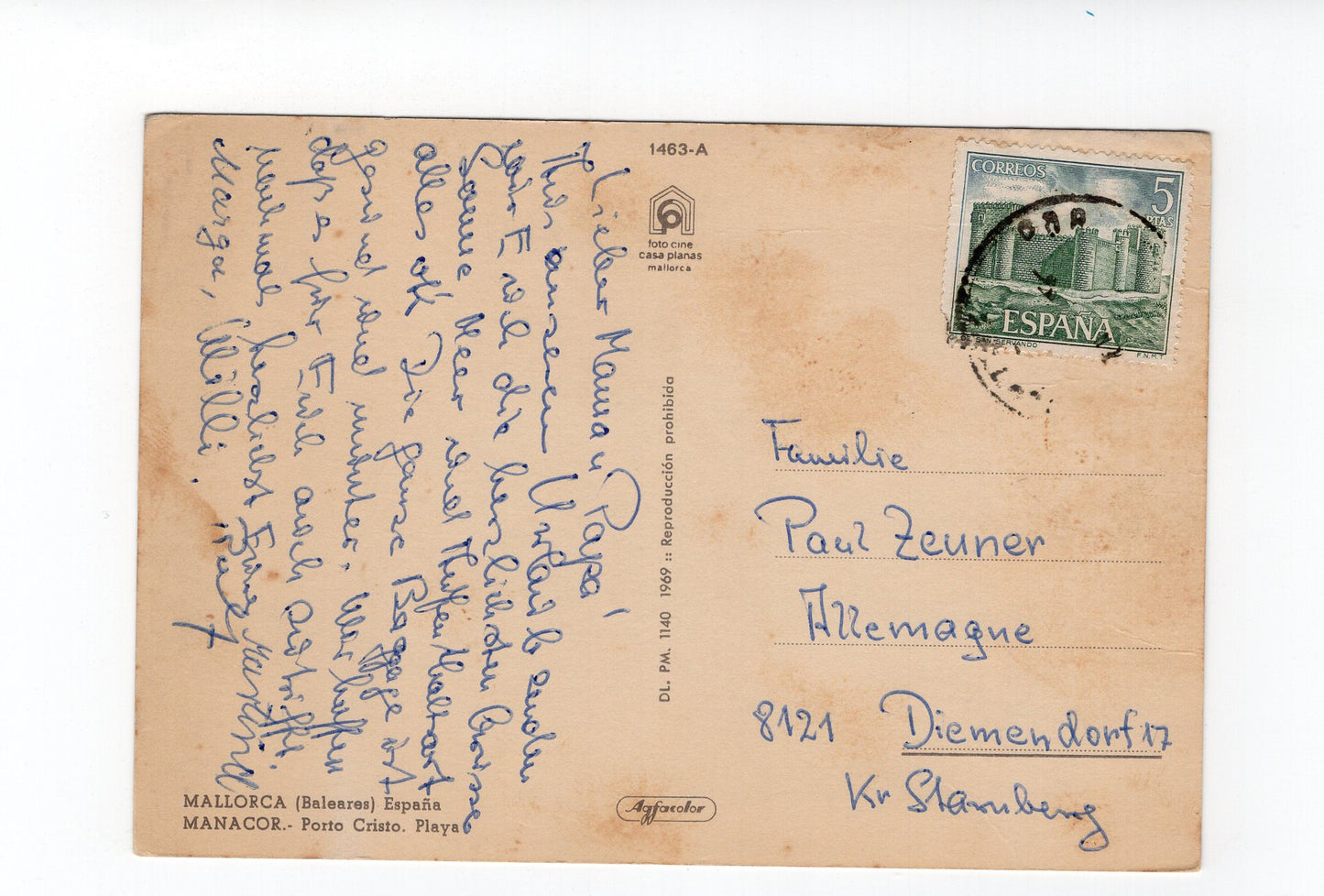 Ansichtskarte Mallorca / Manacor / Porto Cristo / Playa / Spanien