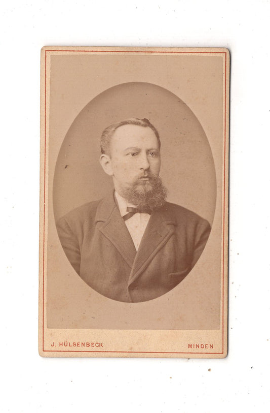 Fotografie Herrenportrait - Minden um 1880