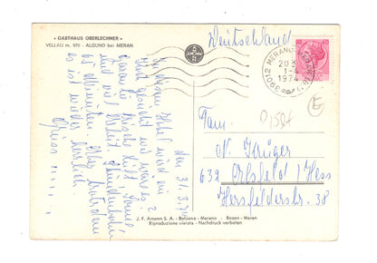 Ansichtskarte Gasthaus Oberlechner / Algund bei Meran / Italien / N1-58