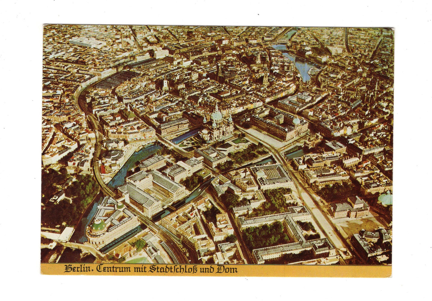 Ansichtskarte Berlin / Zentrum mit Stadtschloss und Dom