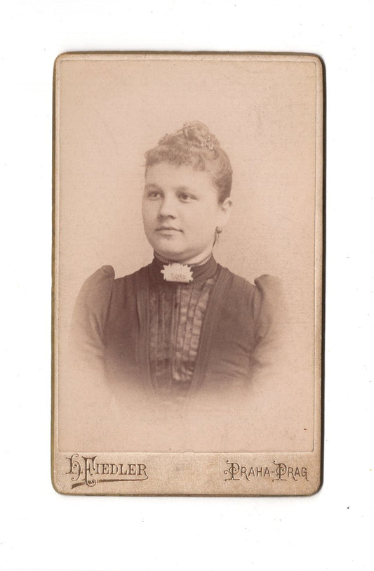 Fotografie Damenportrait - Praha Prag 1890er / CDV C1-15