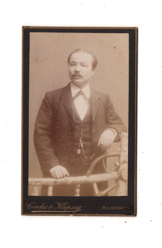 Fotografie Feiner Herr - Hildesheim 1880er