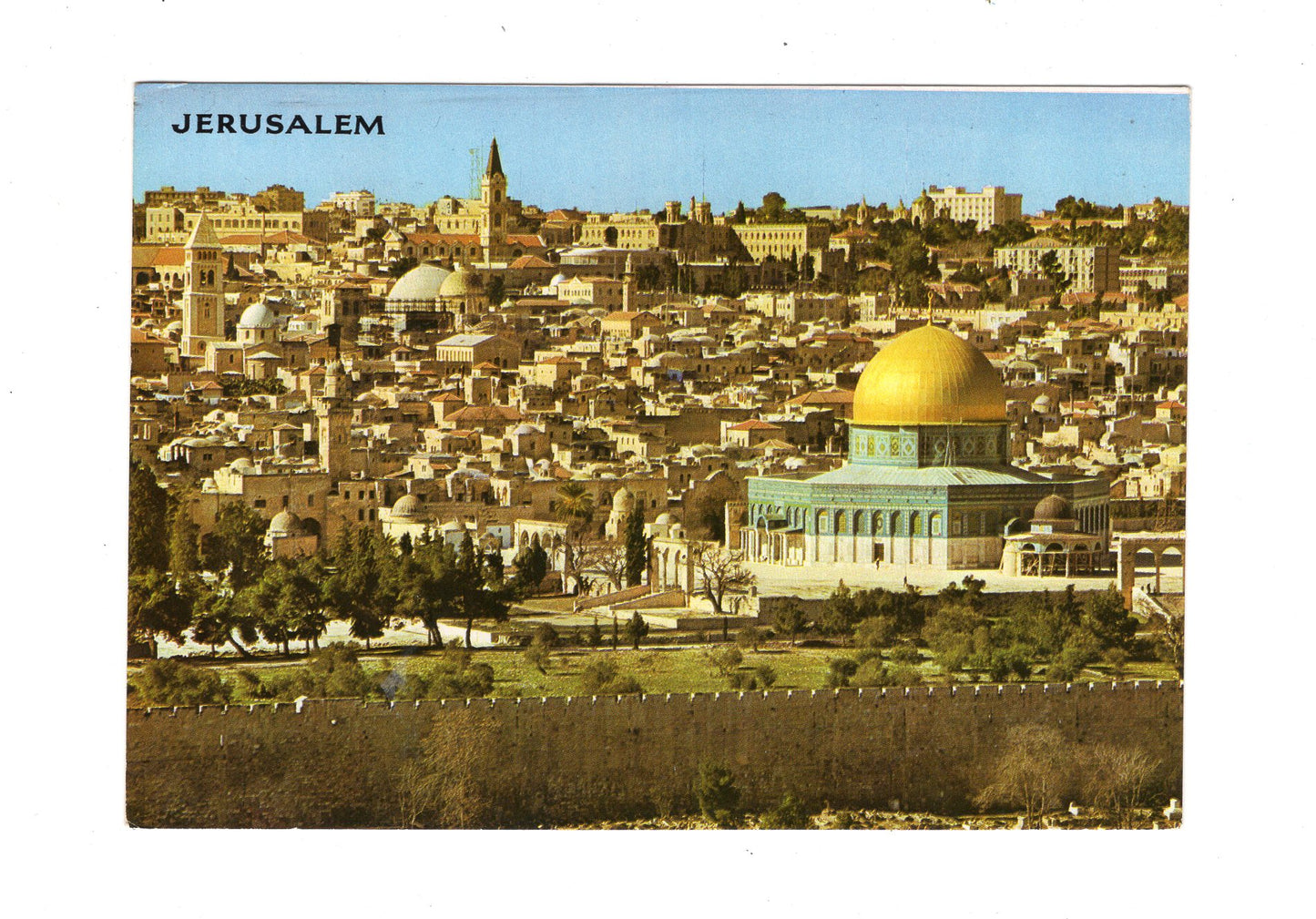 Ansichtskarte Jerusalem - seen from Mt. of Olives / Israel