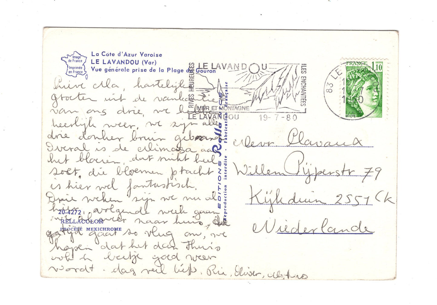 Ansichtskarte Le Lavandou / Frankreich