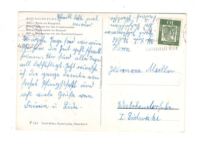 Ansichtskarte Bad Salzuflen / Partie im Kurgarten +++ / J1-59