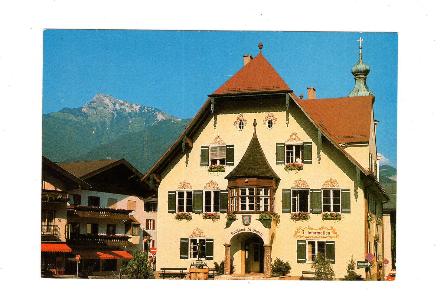 Ansichtskarte St. Gilgen Wolfgangsee / Rathaus / Salzkammergut / Österreich
