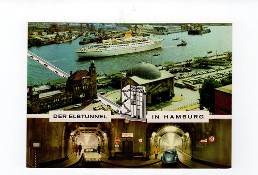 Ansichtskarte Der Elbtunnel in Hamburg