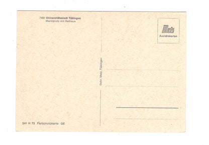 Ansichtskarte Universitätsstadt Tübingen / Marktplatz mit Rathaus / H1-65