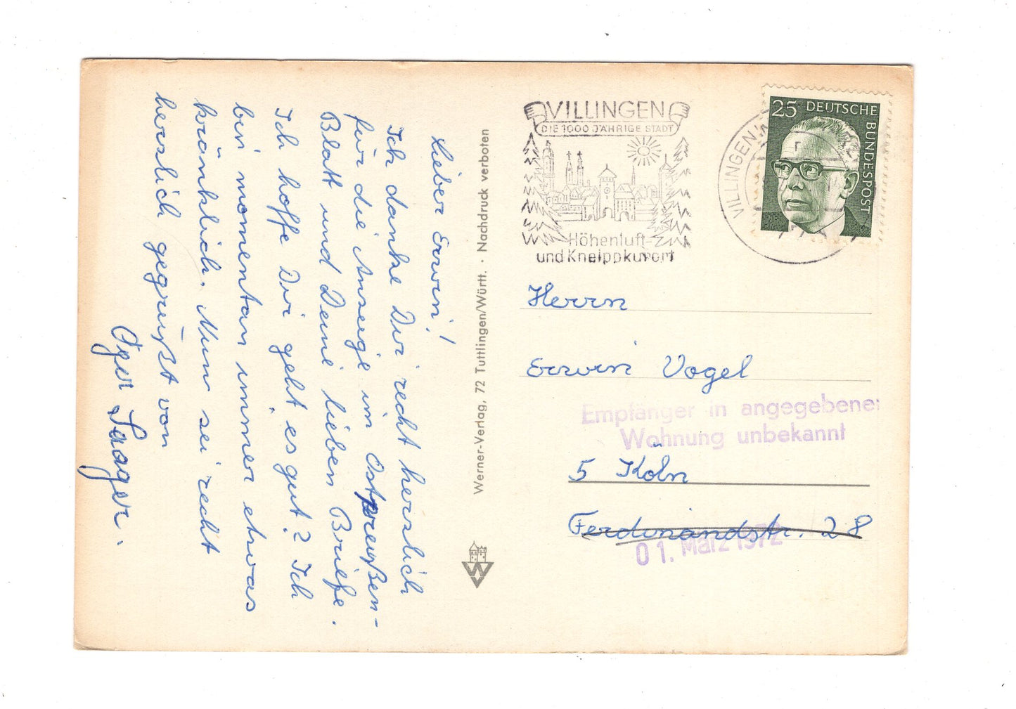 Ansichtskarte Villingen / Schwarzwald / G1-68