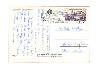 Ansichtskarte Gries-Bozen gegen Rosengarten / Italien / N1-58
