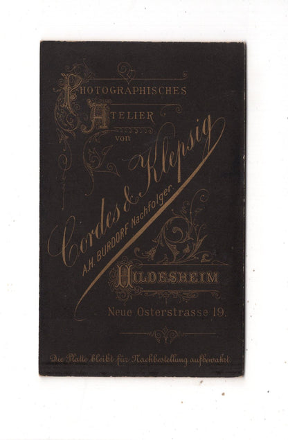 Fotografie Feiner Herr - Hildesheim 1880er
