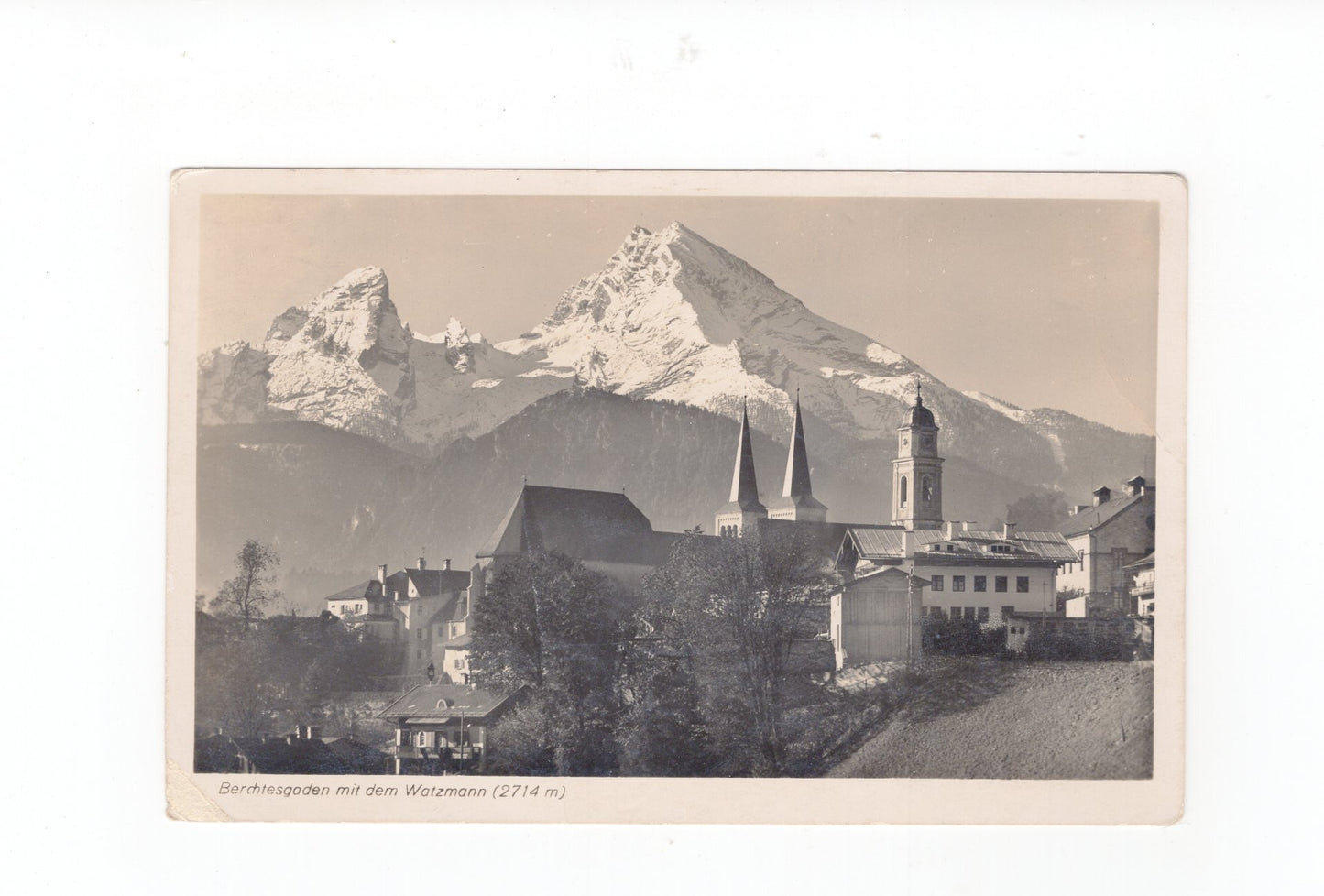 Ansichtskarte Berchtesgaden mit Watzmann