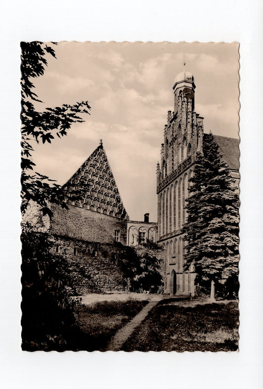 Ansichtskarte Mühlberg / Elbe / Klosterkirche mit Nonnengang