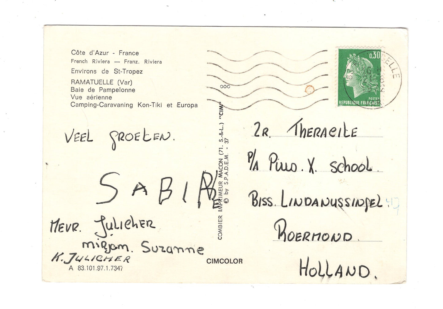 Ansichtskarte Ramatuelle / Frankreich