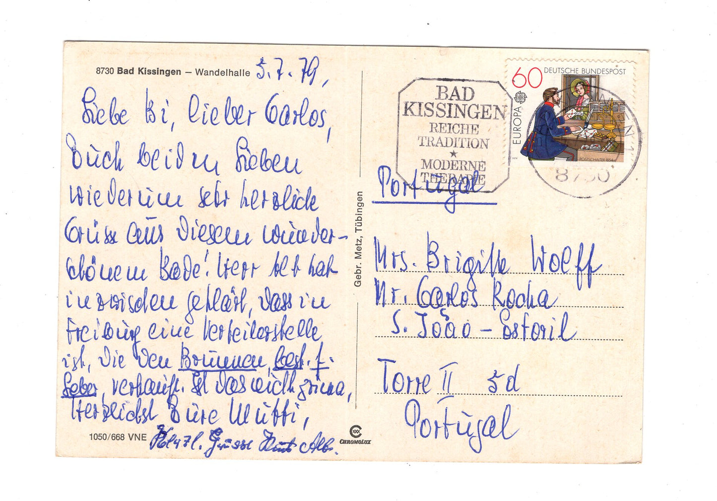 Ansichtskarte Bad Kissingen / Wandelhalle