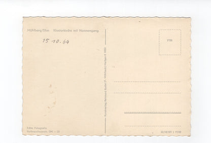 Ansichtskarte Mühlberg / Elbe / Klosterkirche mit Nonnengang