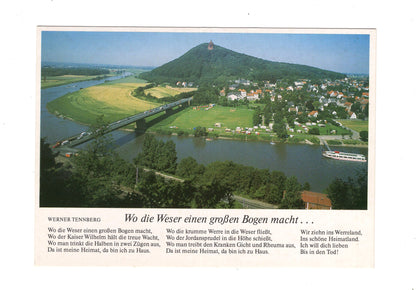 Ansichtskarte Porta Westfalica / Blick vom Jakobsberg