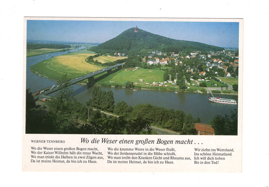 Ansichtskarte Porta Westfalica / Blick vom Jakobsberg