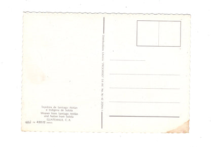 Ansichtskarte Guatemala City / Weaver from Santiago Atitlan / Guatemala