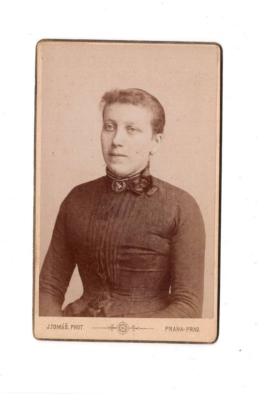 Fotografie Damenportrait - Praha Prag 1880er / CDV C1-15