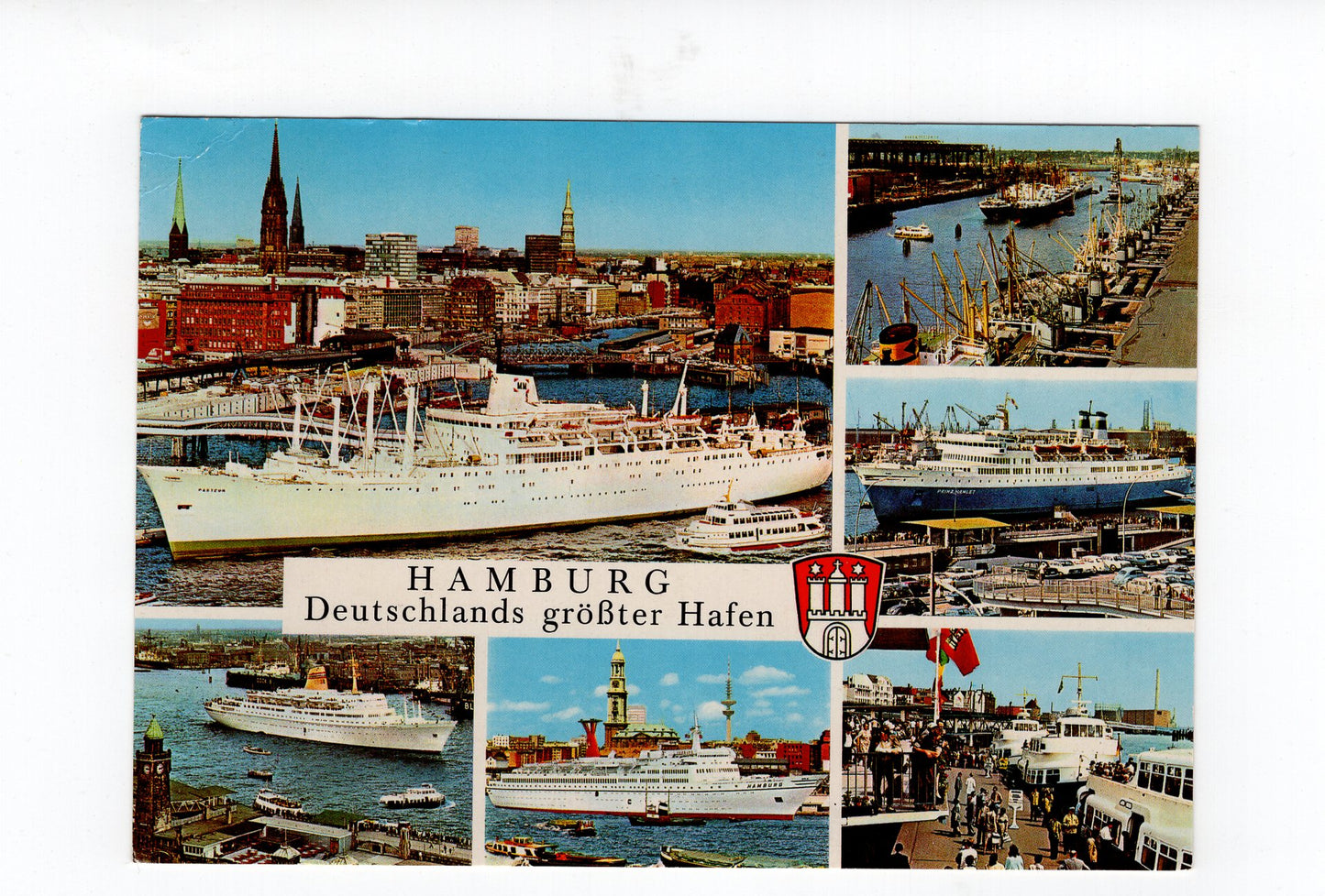 Ansichtskarte Hamburg - Deutschlands größter Hafen