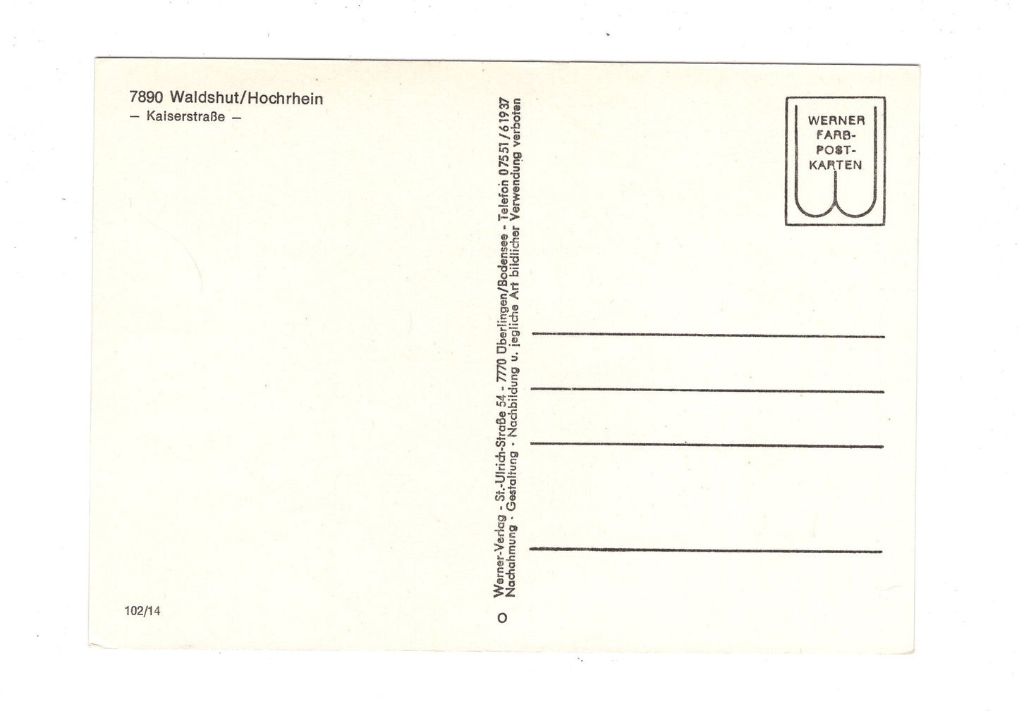 Ansichtskarte Waldshut / Hochrhein / Kaiserstraße / H1-65