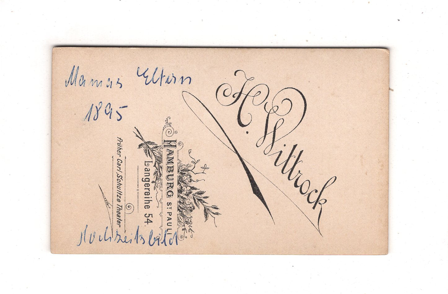 Fotografie Feines Paar - Hamburg 1895 / CDV L1-36