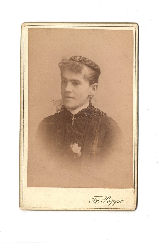 Fotografie Damenportrait - Kral Vinohrady 1880er / CDV C1-15