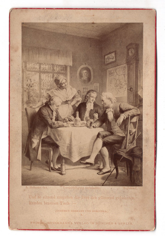 Fotografie Kunst / Goethes Hermann und Dorothea - um 1880 / CAB V-23