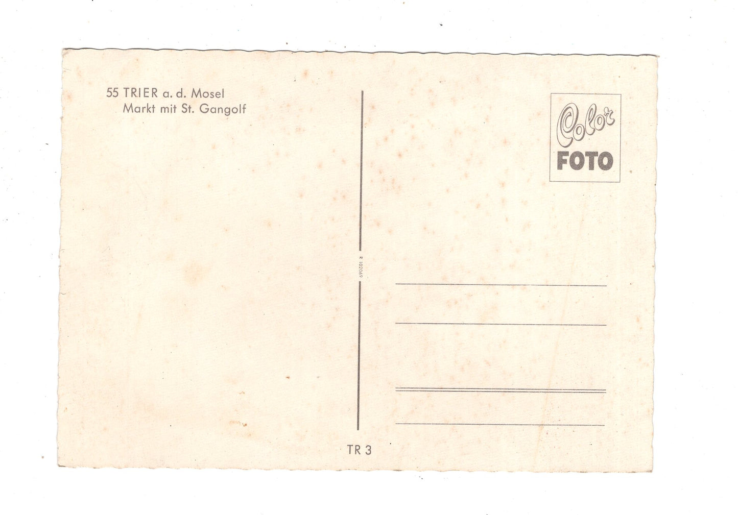 Ansichtskarte Trier an der Mosel / Markt mit St. Gangolf / M1-57