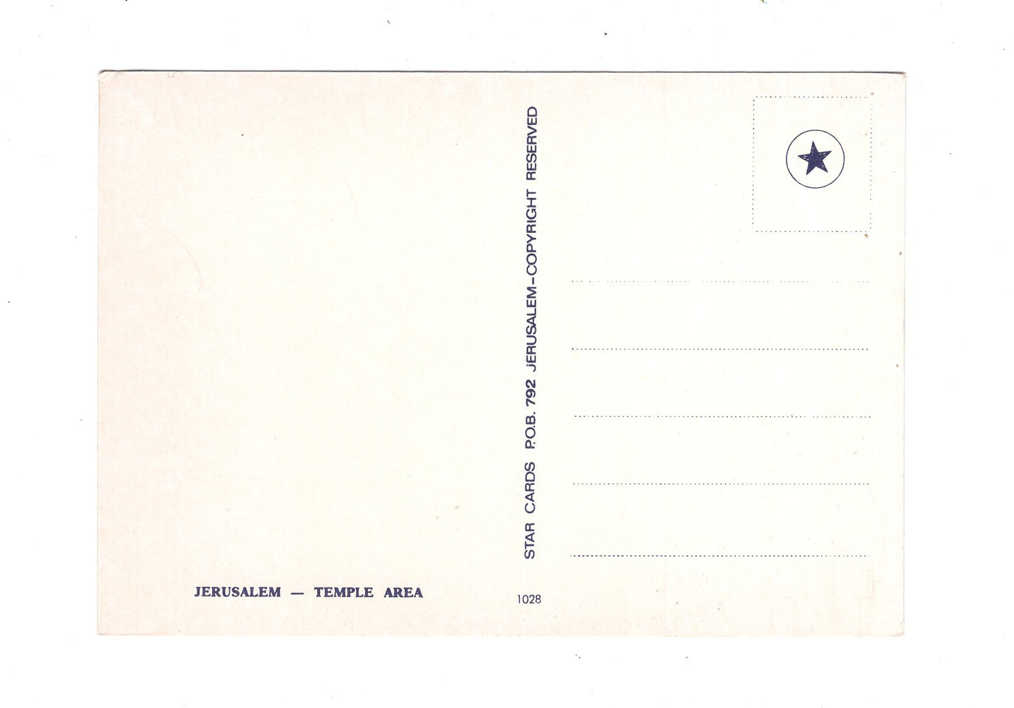 Ansichtskarte Temple Area / Jerusalem / Israel
