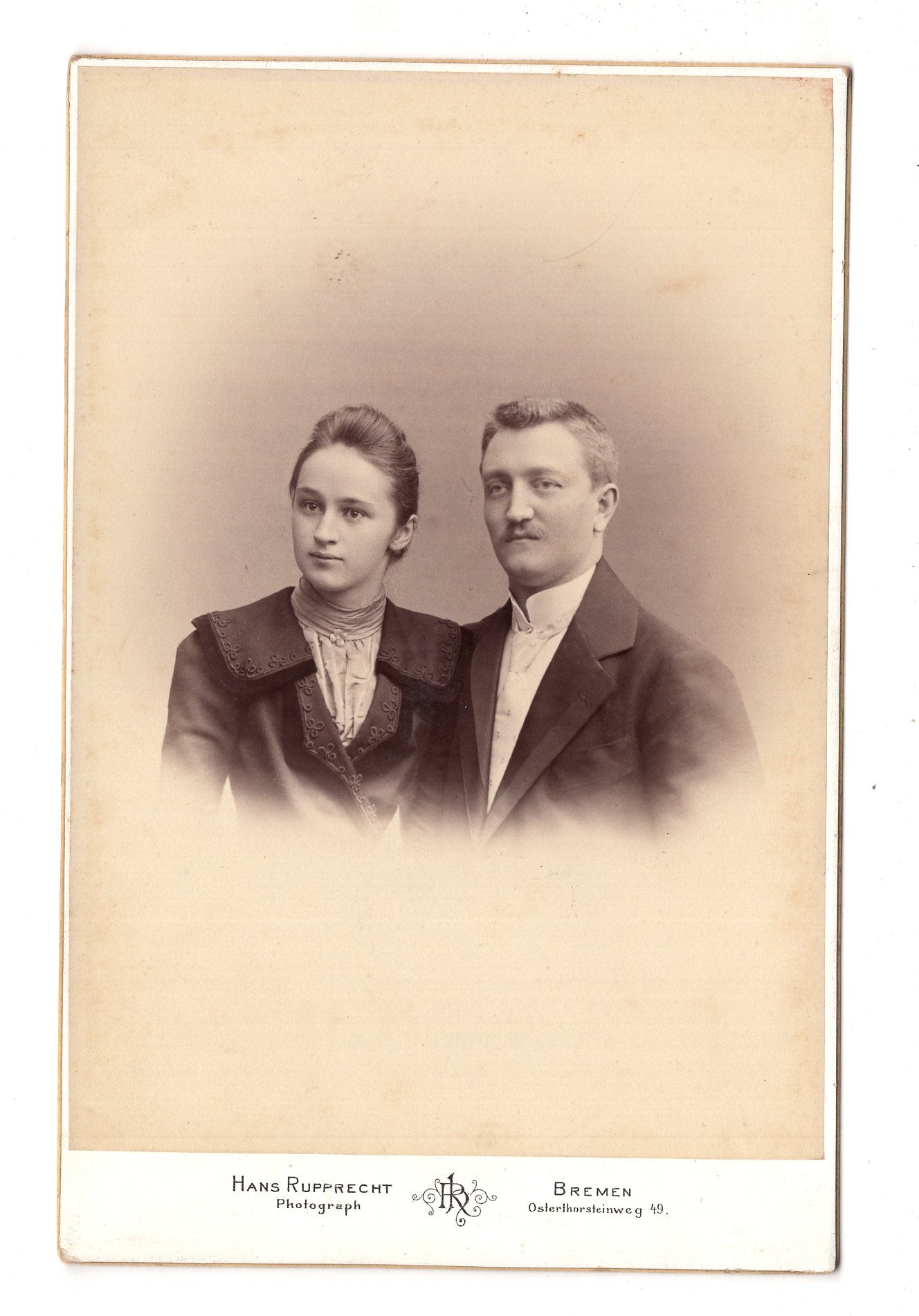 Fotografie Feines Paar - Bremen 1890er / CAB X-25