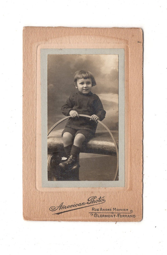 Fotografie Niedlicher kleiner Junge - Clermont-Ferrand 1917 / CDV M1-18