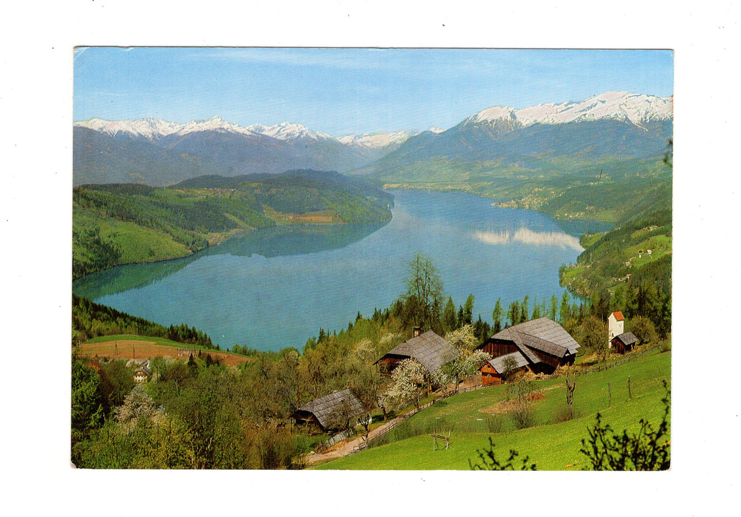 Ansichtskarte Blick vom Glanz Döbriach am Millstätter See / Kärnten / Österreich