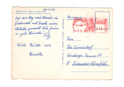 Ansichtskarte Estela Maya / Guatemala