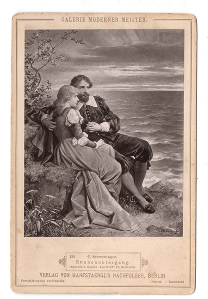 Fotografie Kunst / C. Schweninger - Sonnenuntergang - 1890er / CAB V-23