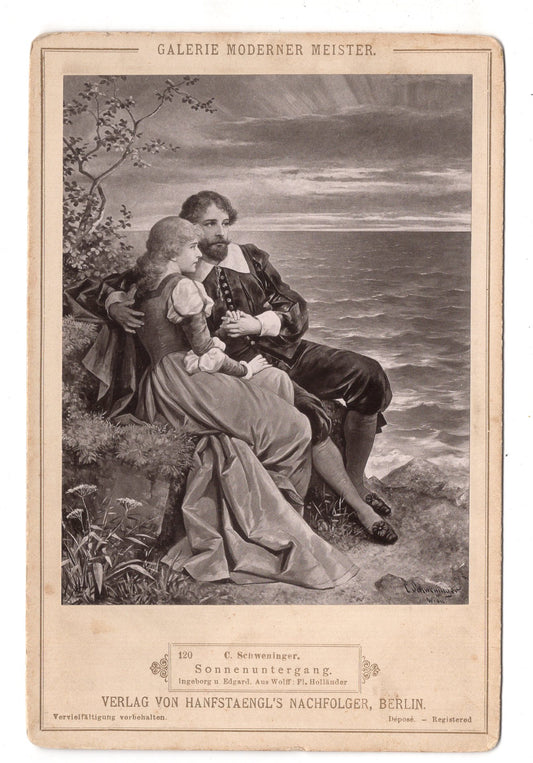 Fotografie Kunst / C. Schweninger - Sonnenuntergang - 1890er / CAB V-23