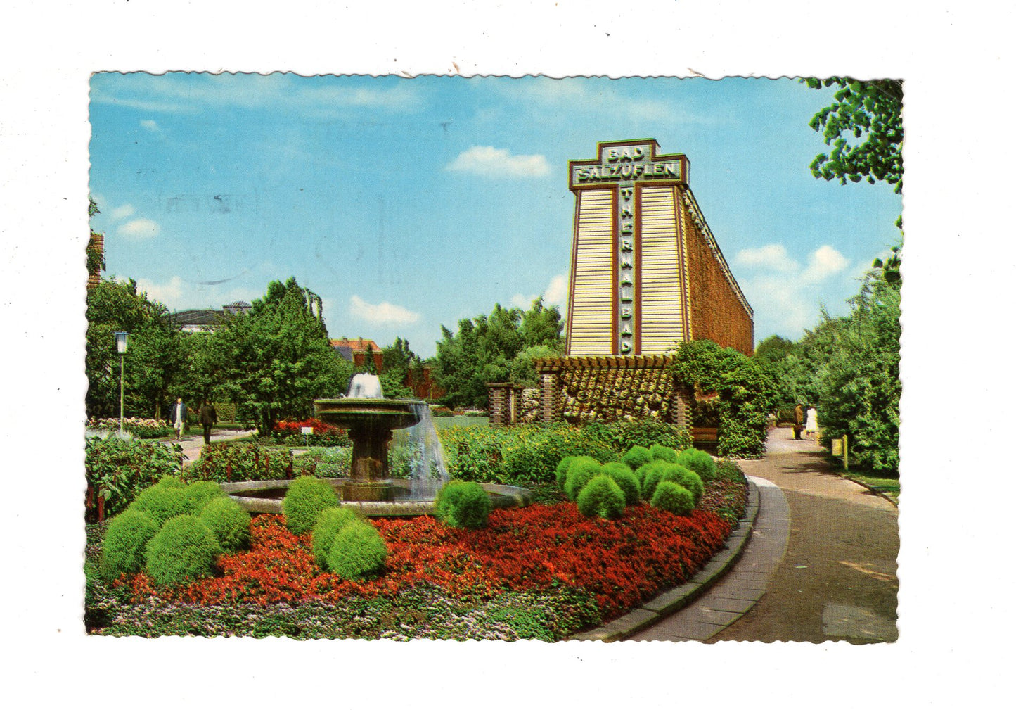 Ansichtskarte Bad Salzuflen / Gradierwerk am Rosengarten / J1-59