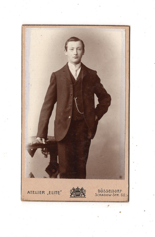 Fotografie Feiner Herr - Düsseldorf 1890er